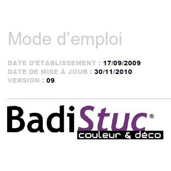 Fiche Technique Badigeon BADISTRUC de DEFI