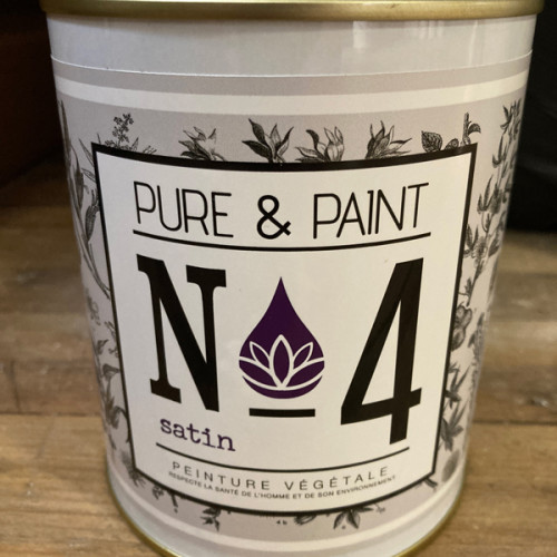 Pure and Paint - Peintures végétales finition satin blanc - 1L - 01 Pure and Paint - Peintures végétales finition satin blanc - 1L